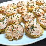 Rillettes de crevettes, saumon fumé et artichaut – Recette en vidéo