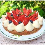 Tarte aux fraises avec pâte sablée aux jaunes d’oeufs cuits