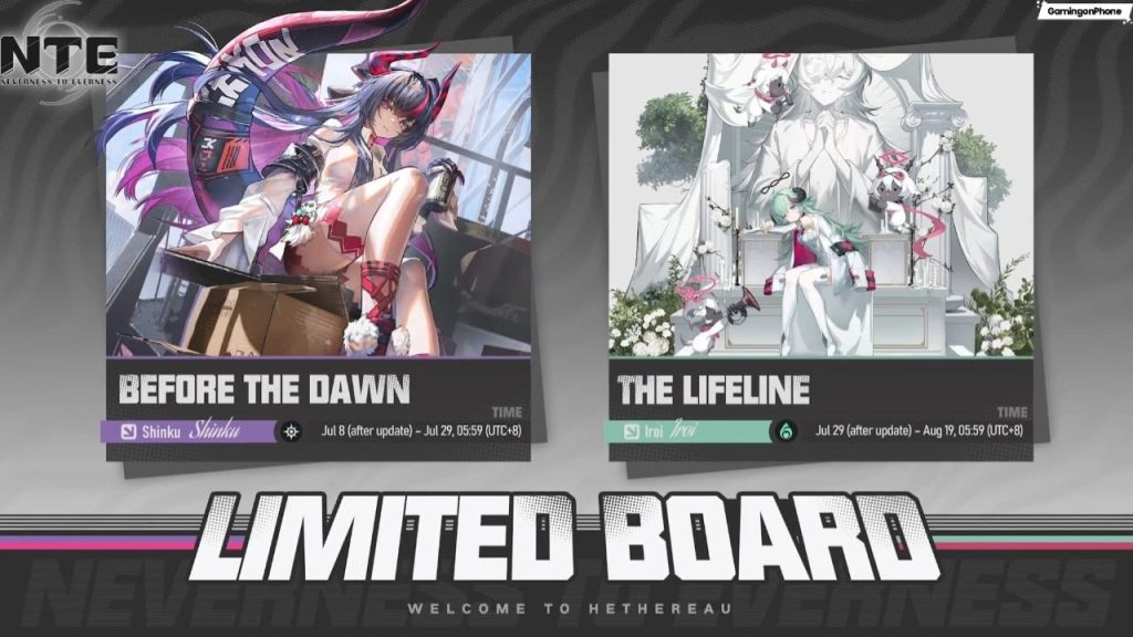 Neverness to Everness Version 1.2 Character Banners: Who should you pull